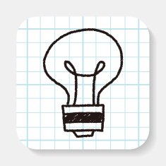 bulb doodle drawing N2