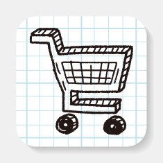 doodle Shopping cart N8