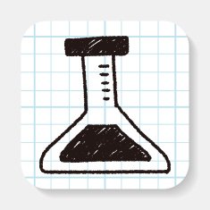 Experiments bottle doodle drawing