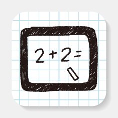 blackboard doodle drawing