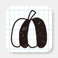 pumpkin doodle drawing