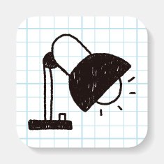 lamp doodle drawing N2