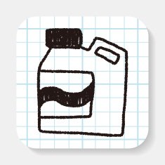 Laundry detergent doodle drawing