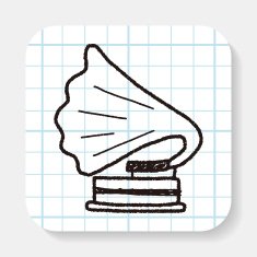 gramophone doodle