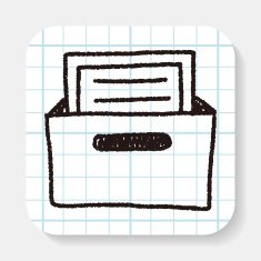 file box doodle drawing
