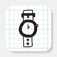 watch doodle drawing N3