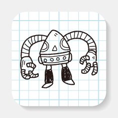 robot doodle N59