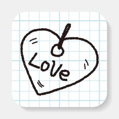 love tag doodle