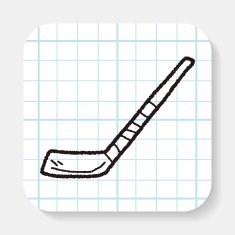Hockey stick doodle