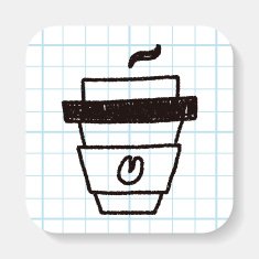 coffee doodle drawing N3