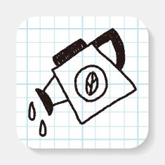 Plant Waterer doodle drawing