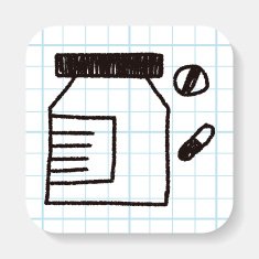pills doodle drawing N2