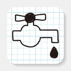 Faucet doodle drawing