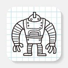 robot doodle N104