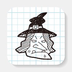 witch hat doodle