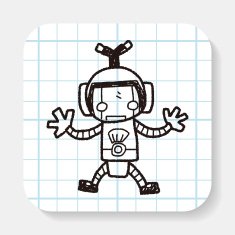robot doodle N111