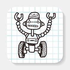 robot doodle N114