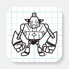 robot doodle N115