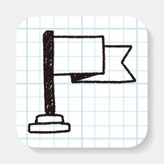 flag doodle drawing N2
