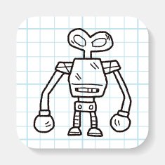 robot doodle N123