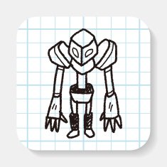 robot doodle N126