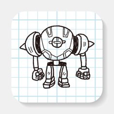 robot doodle N127