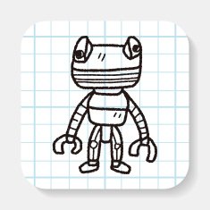 robot doodle N128
