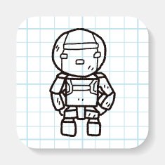 robot doodle N129