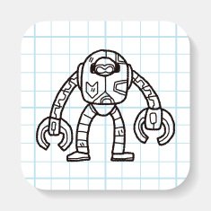 robot doodle N131