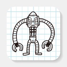 robot doodle N132