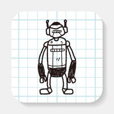 robot doodle N136