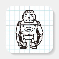 robot doodle N138