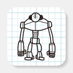 robot doodle N139