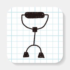 crutch doodle drawing
