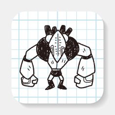 robot doodle N143