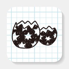 easter egg doodle N14