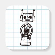 robot doodle N148