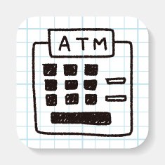 ATM doodle drawing N6