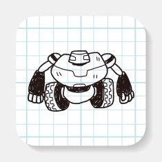 robot doodle N152