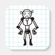 robot doodle N153