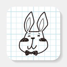 easter bunny doodle N4
