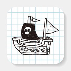 Pirate Ship doodle N5