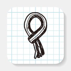 winter scarf doodle