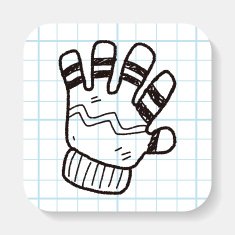 winter gloves doodle N4