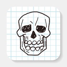 skull Doodle N14