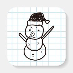 snowman doodle N4