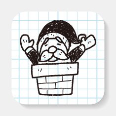 santa claus doodle N4
