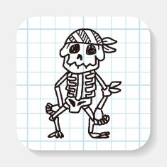 skull Doodle N15