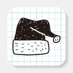 christmas hat doodle N3