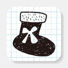 christmas socks doodle N4